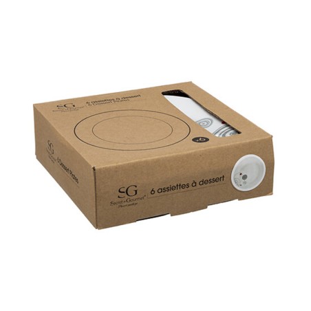 Joc 6 Plats De Postres Instant Blanc