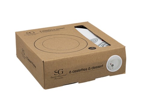 Joc 6 Plats De Postres Instant Blanc