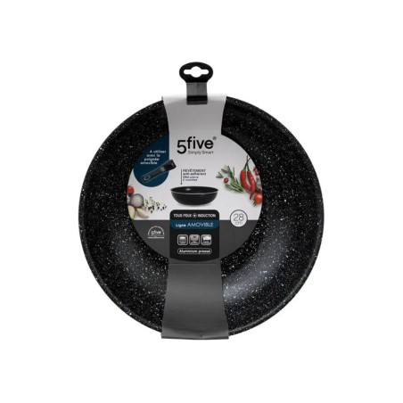 Wok Alumini Nansa Extraïble Negre ø280