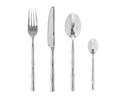 Set De Cubiertos Bambú Inox 24un