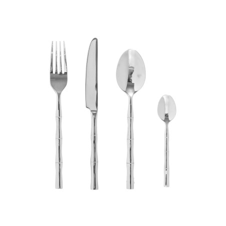 Set De Cubiertos Bambú Inox 24un