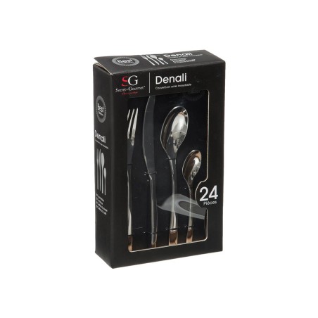 Set De Cubiertos Denali Inox 24un