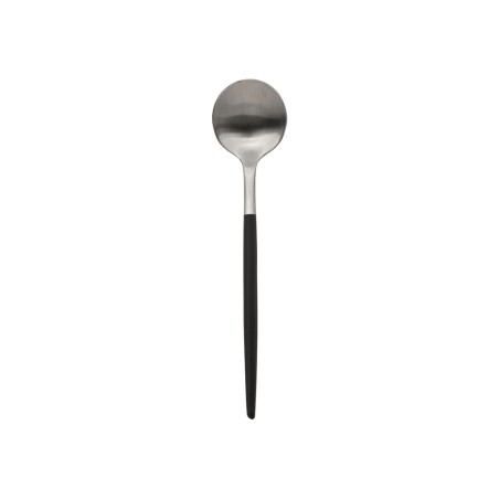 Set De Cubiertos Ida Inox Inox Y Negro 24 Un