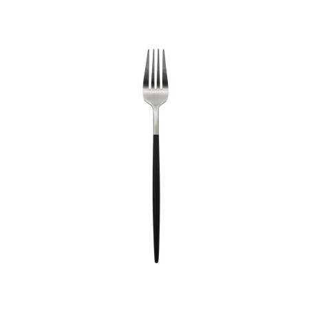Set De Cubiertos Ida Inox Inox Y Negro 24 Un