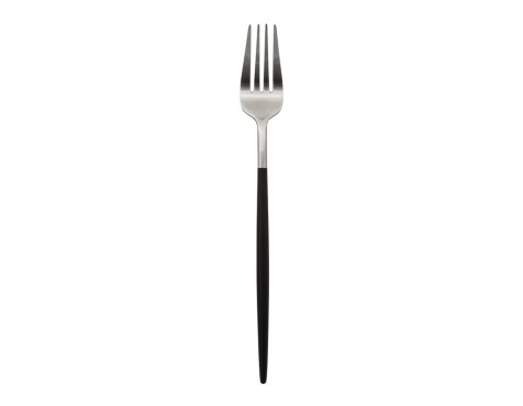 Set De Cubiertos Ida Inox Inox Y Negro 24 Un