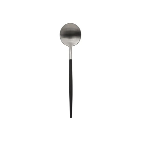 Set De Cubiertos Ida Inox Inox Y Negro 24 Un