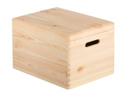 Caja Con Tapa Madera Pino Macizo Natural