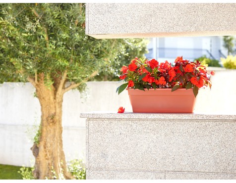 Jardinera Venezia Con Reserva De Agua Terracota