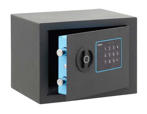 Caja Fuerte De Sobreponer Electronica Blue Grafito