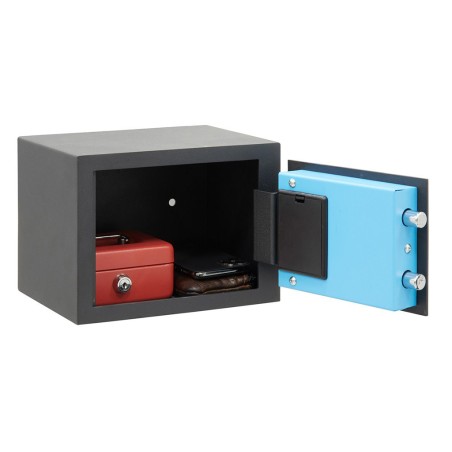 Caja Fuerte De Sobreponer Electronica Blue Grafito