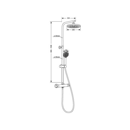 Columna Ducha Perfect Neo Grifo Termostático
