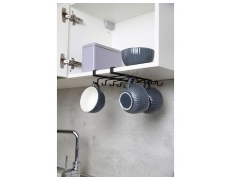 Colgador 10 Tazas Negro