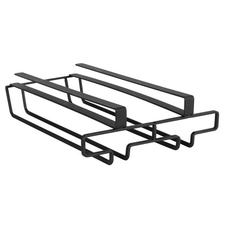 Colgador Interior Armario Cocina 6 Copas Negro