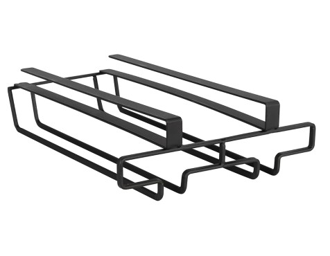 Colgador Interior Armario Cocina 6 Copas Negro