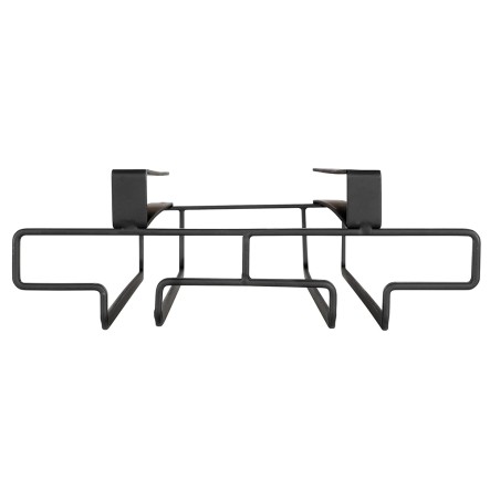 Colgador Interior Armario Cocina 6 Copas Negro