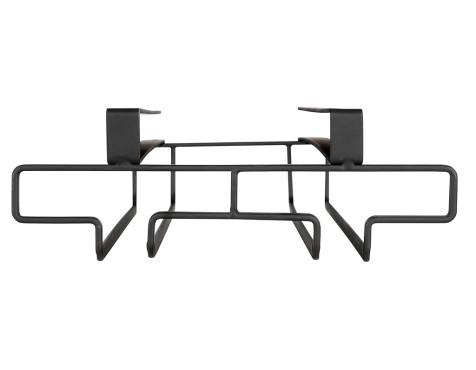 Colgador Interior Armario Cocina 6 Copas Negro