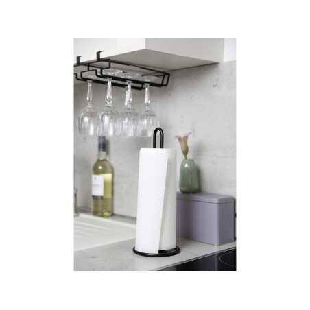 Colgador Interior Armario Cocina 6 Copas Negro