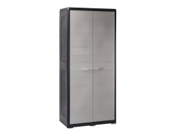 Armario De Resina Elegance Xl Estantes Gris
