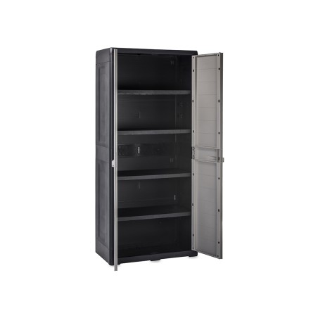 Armario De Resina Elegance Xl Estantes Gris