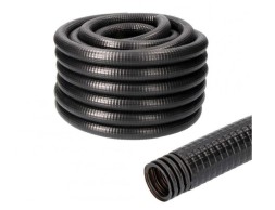 Tub Coarrugat Exterior Pvc Negre
