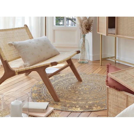 Catifa Jute Rodona Gold Shine