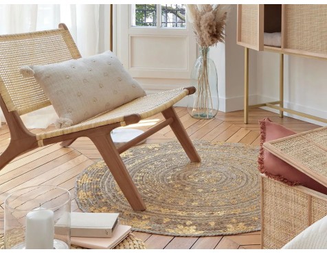 Catifa Jute Rodona Gold Shine