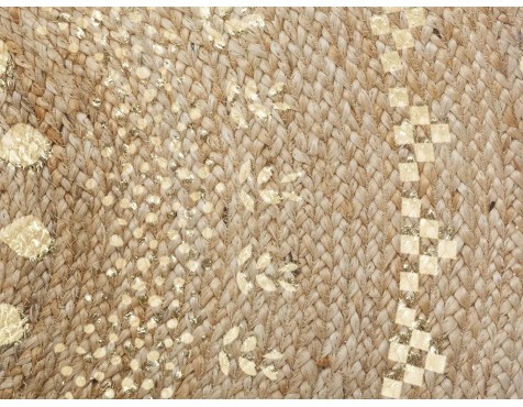 Catifa Jute Rodona Gold Shine