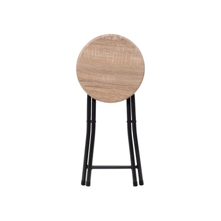 Taburete Bajo Plegable Metálico Madera