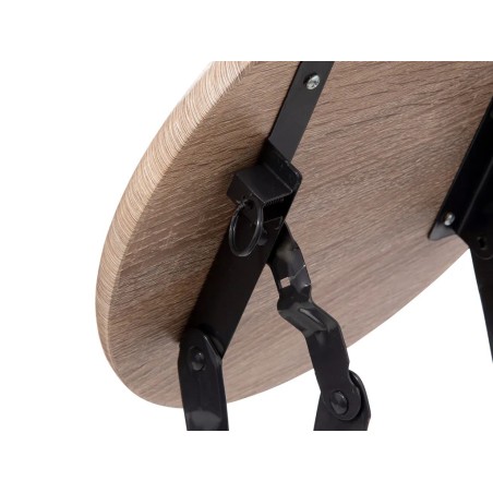 Taburete Bajo Plegable Metálico Madera