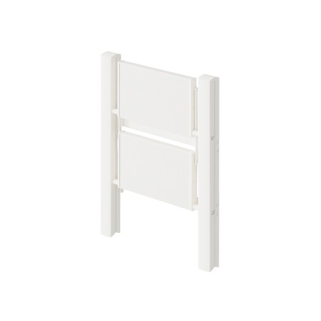 Escalera Plegable Aluminio Blanco 2 Peldaños