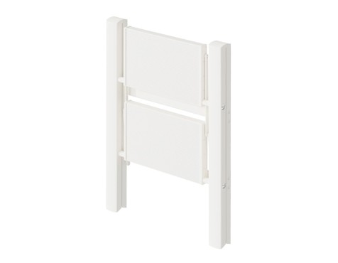Escalera Plegable Aluminio Blanco 2 Peldaños