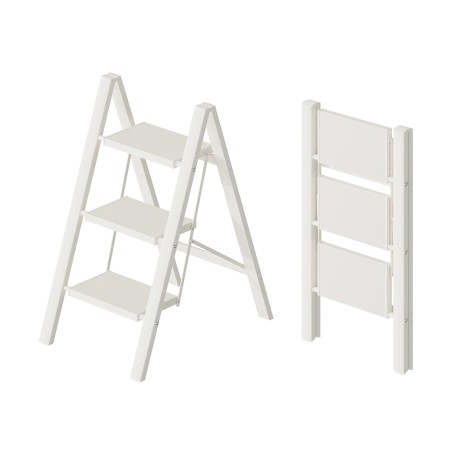 Escala Plegable Alumini Blanc 3 Esglaons