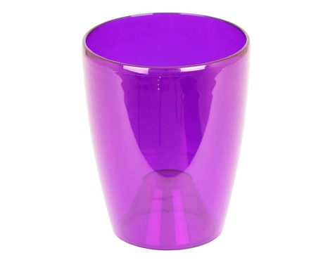 Maceta Fiji Orquídea Púrpura Transparente