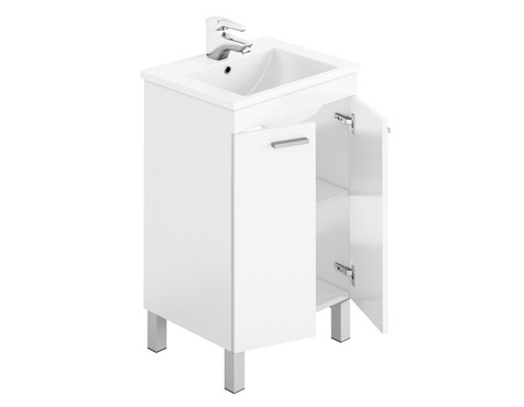 Moble De Bany Koncept Blanc Amb Mirall I Lavabo