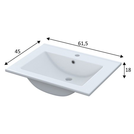 Lavabo Ceràmic Blanc Mobles Bany 600mm