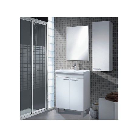 Columna Baño Suspendida 1 Puerta Blanca