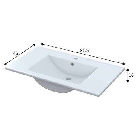 Encimera Lavabo Ceràmic Blanc