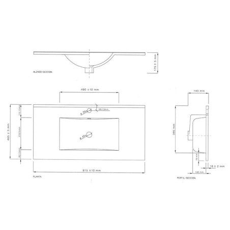 Encimera Lavabo Ceràmic Blanc