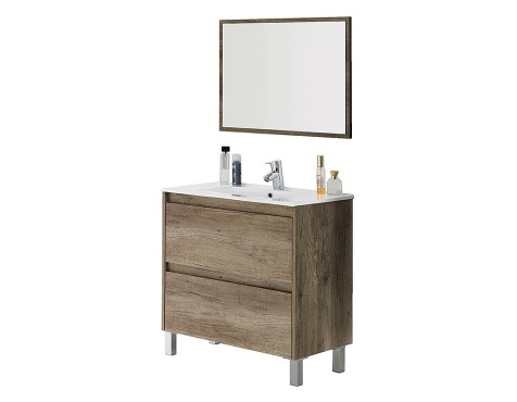 Mueble De Baño Dakota Con Espejo Y Lavabo