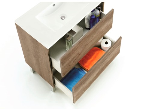 Mueble De Baño Dakota Con Espejo Y Lavabo