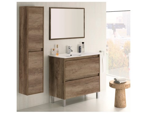 Mueble De Baño Dakota Con Espejo Y Lavabo