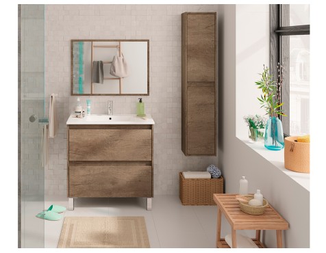 Mueble De Baño Dakota Con Espejo Y Lavabo