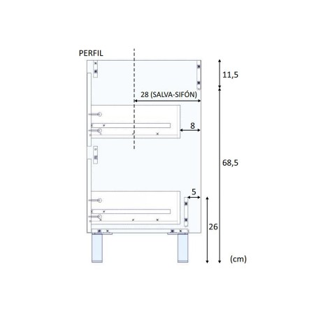 Mueble De Baño Dakota Con Espejo Y Lavabo