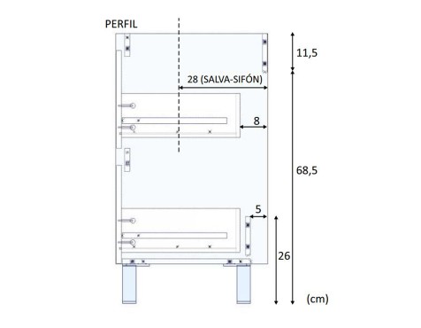 Mueble De Baño Dakota Con Espejo Y Lavabo