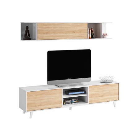 Mueble Salón Zaiken Roble Canadian Blanco