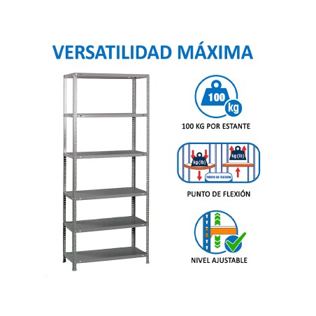 Prestatgeria Metàl·Lica Comfort Gris Simonrack
