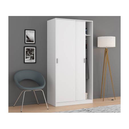 Armario 2 Puertas Correderas Max Blanco