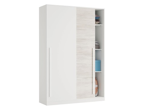 Armario 2 Puertas Correderas Blanco Velho