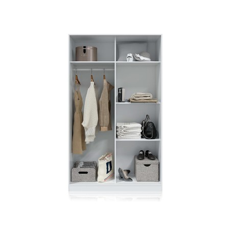 Armario 2 Puertas Correderas Blanco Velho