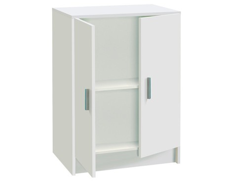 Armario Bajo Auxiliar 2 Puertas Blanco